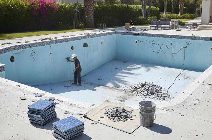 Modernisation et réparation de piscines existantes